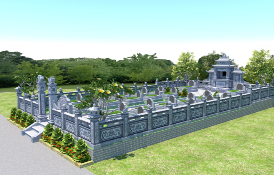 Phối cảnh 3D thiết kế Lăng Mộ, mẫu lăng mộ đẹp