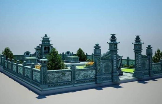 Phối cảnh 3D thiết kế Lăng Mộ, mẫu lăng mộ đẹp