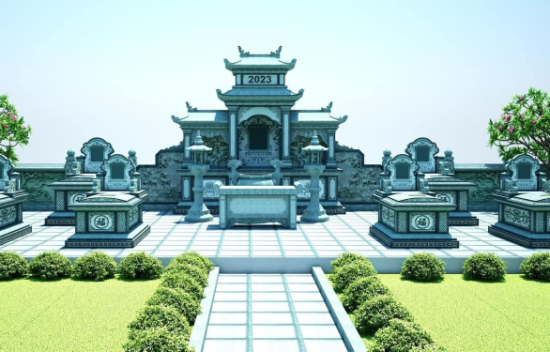 Phối cảnh 3D thiết kế Lăng Mộ, mẫu lăng mộ đẹp